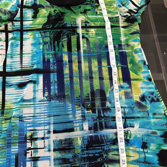 Laura brand, green and blue top - Picture 3 of 5